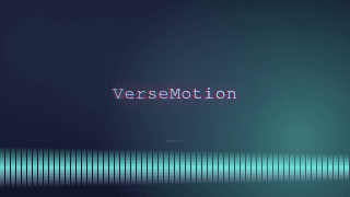 Y2K Chrome lyric video template preview